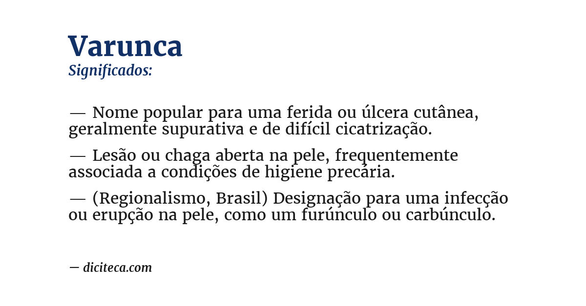Significado de varunca