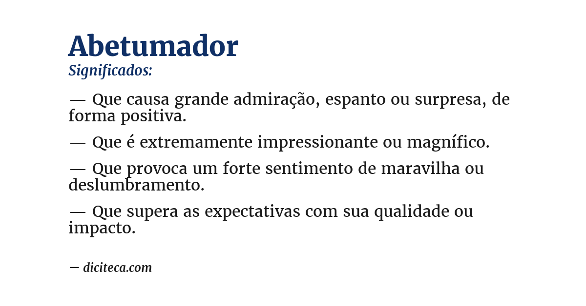 Significado de abetumador