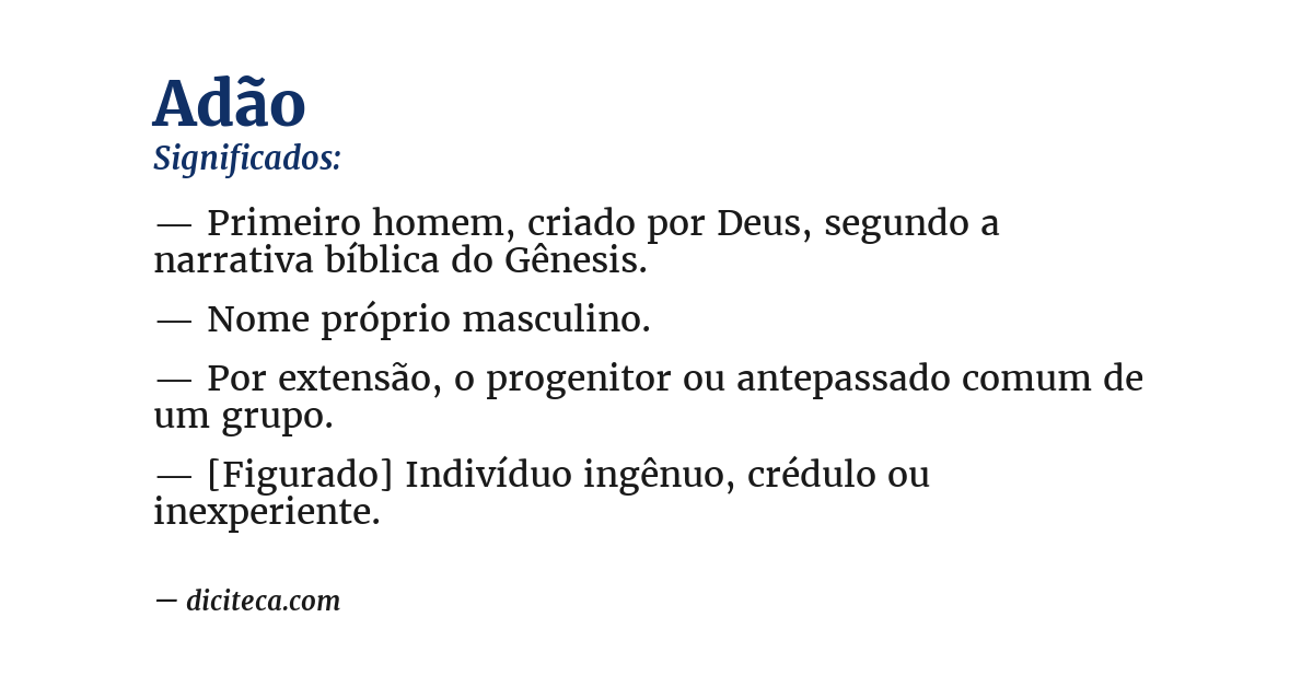Significado de adão