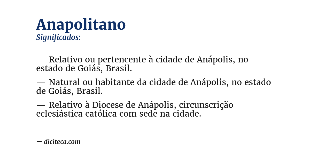 Significado de anapolitano