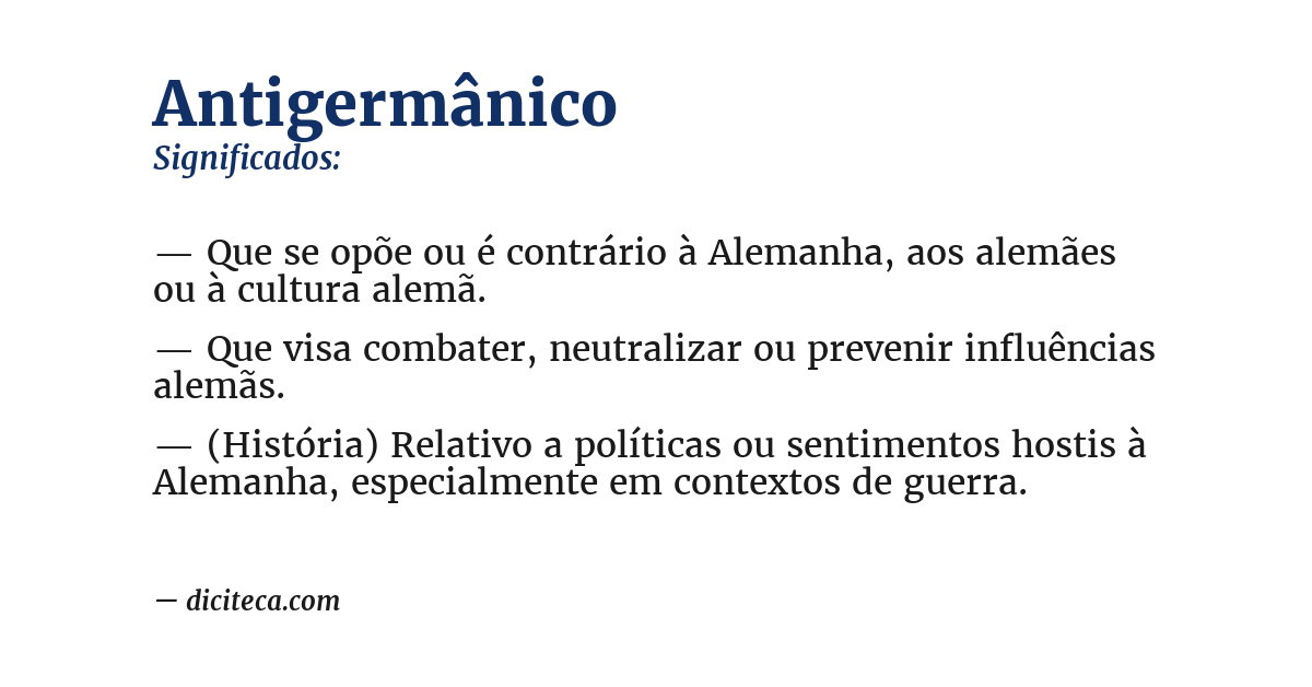 Significado de antigermânico