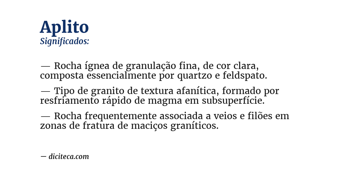 Significado de aplito
