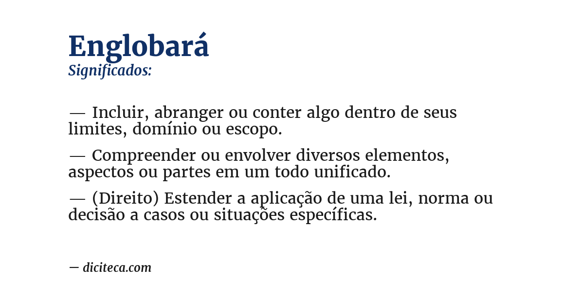 Significado de englobará