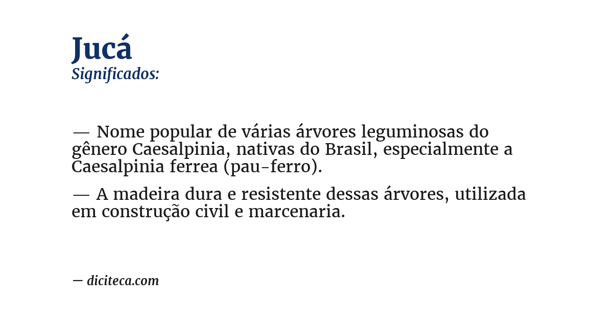 Significado de jucá