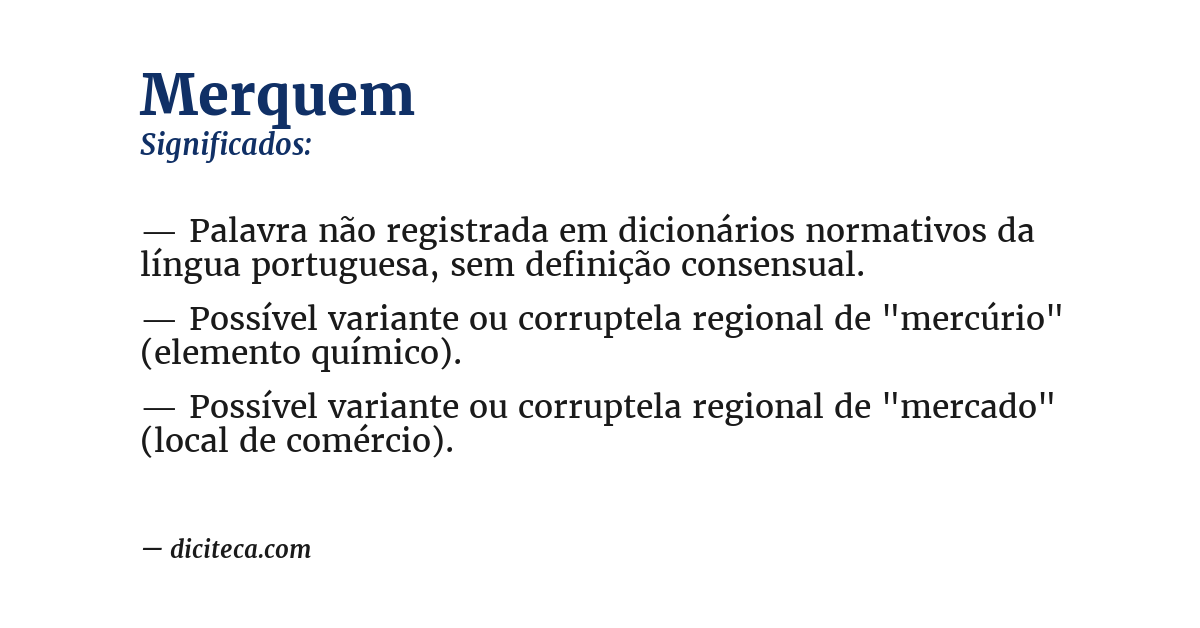Significado de merquem