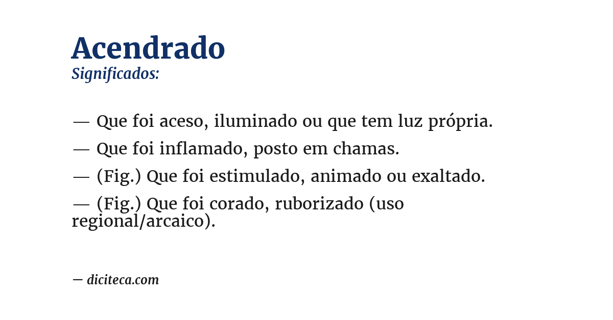 Significado de acendrado