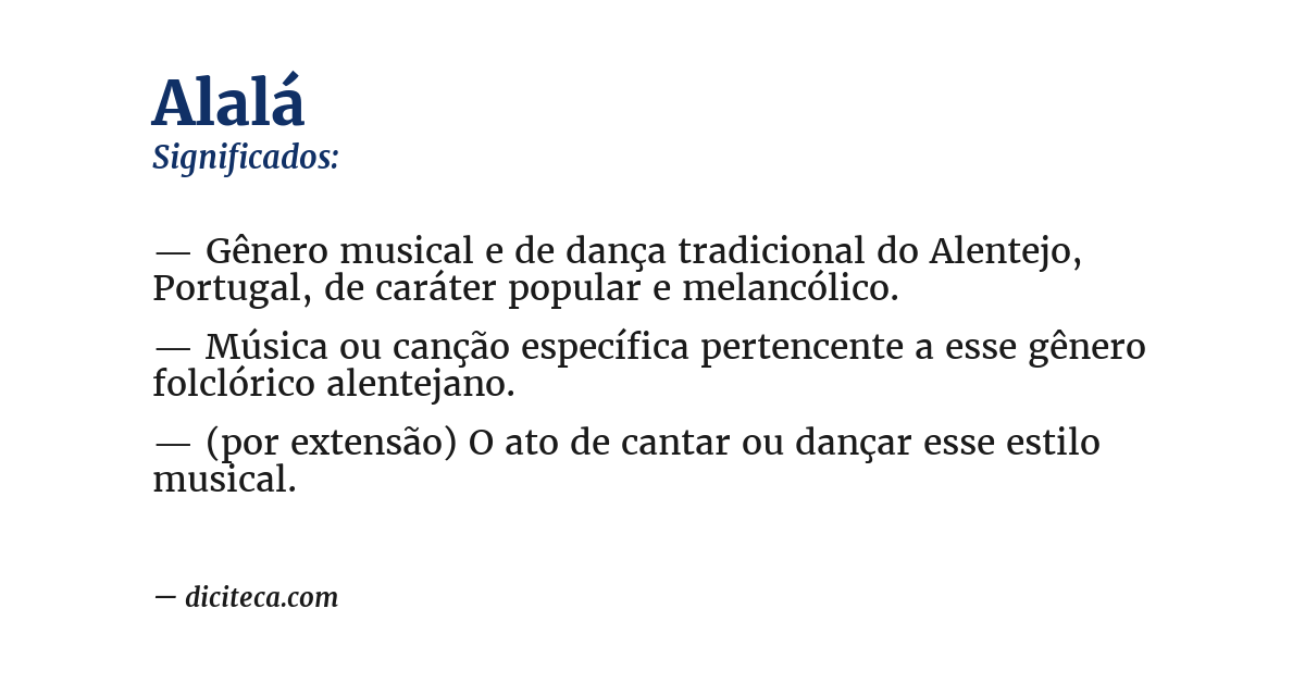 Significado de alalá