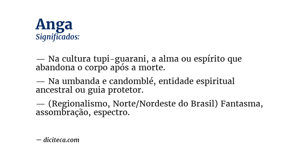 Significado de anga