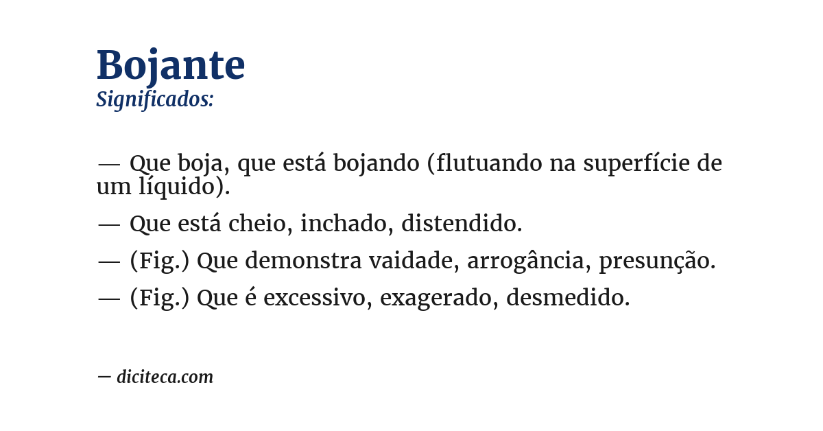 Significado de bojante