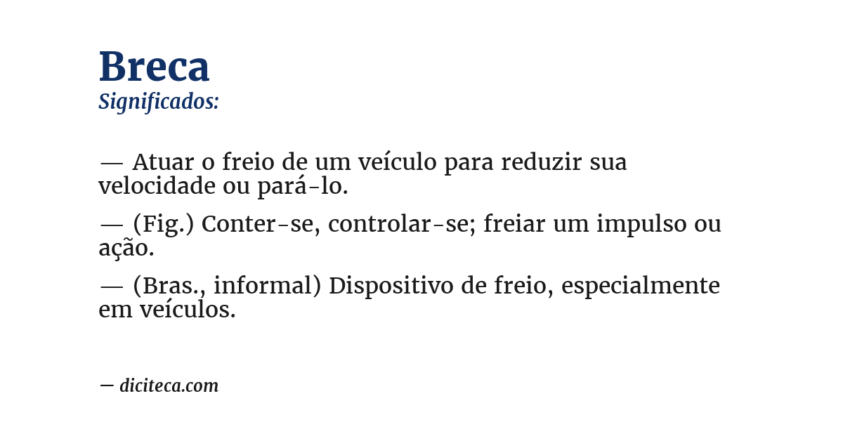 Significado de breca
