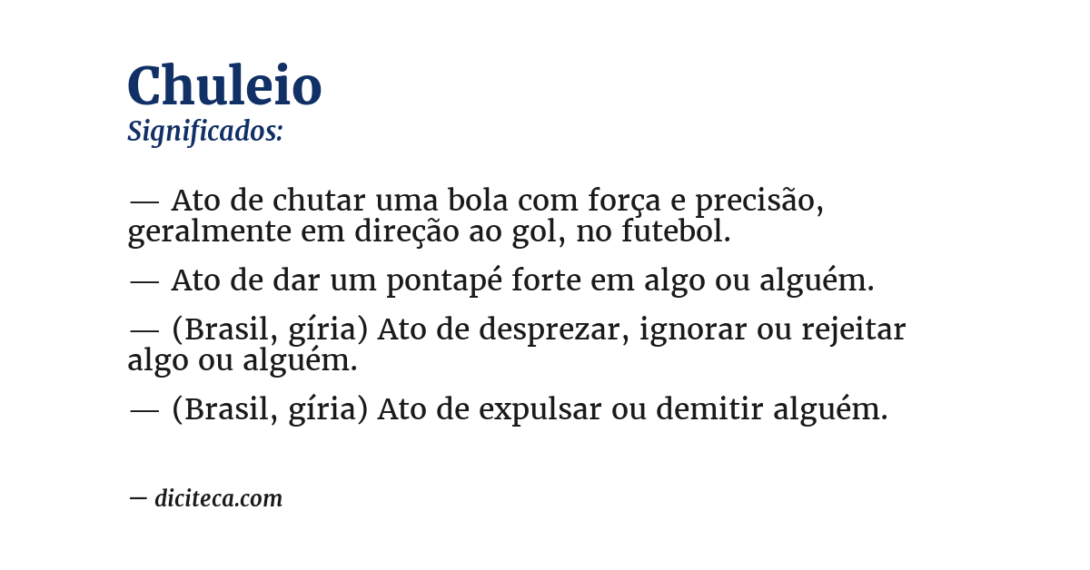 Significado de chuleio