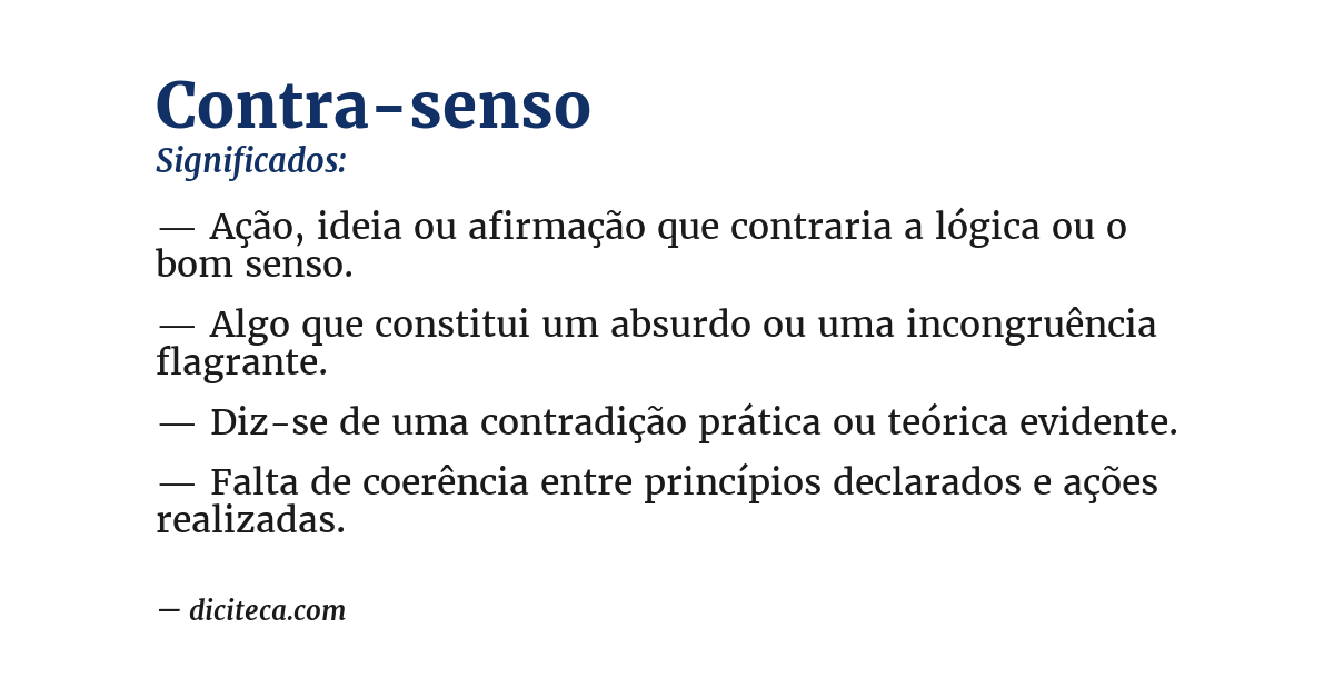 Significado de contra-senso