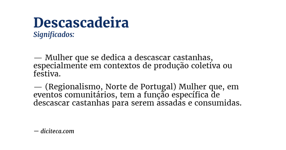 Significado de descascadeira