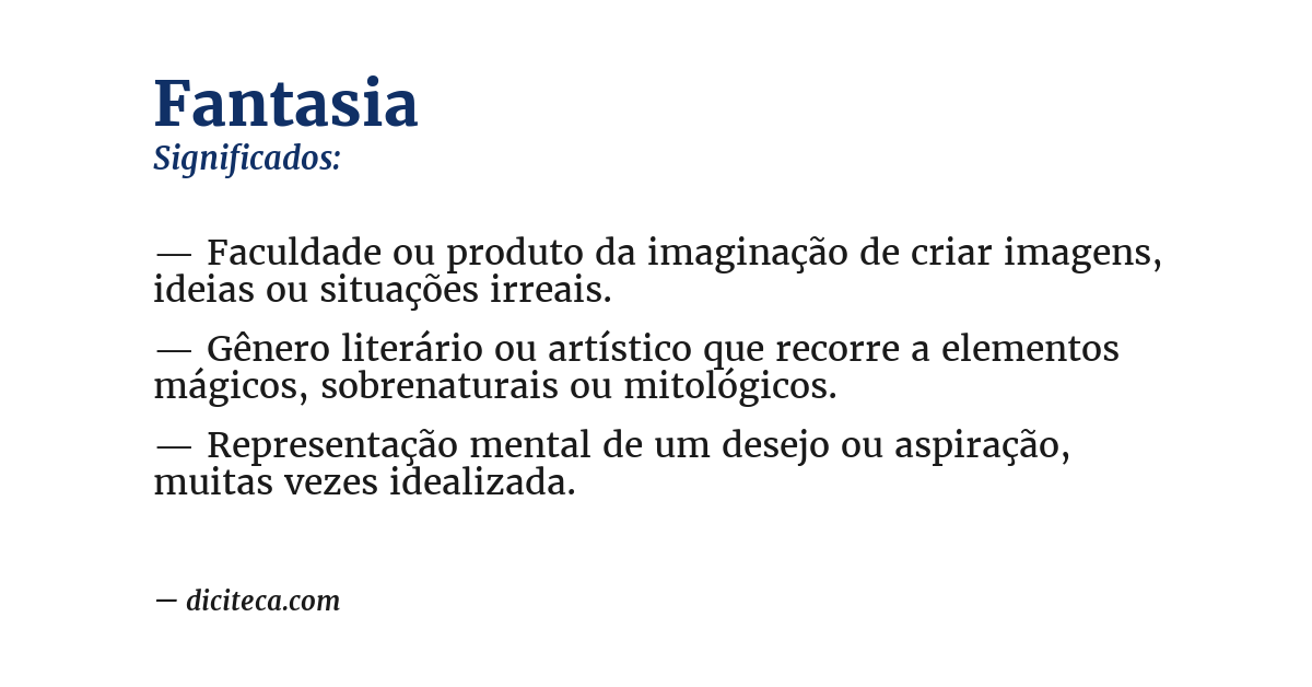 Significado de fantasia