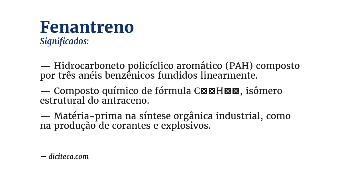 Significado de fenantreno