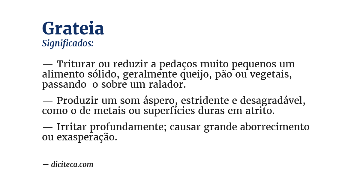 Significado de grateia