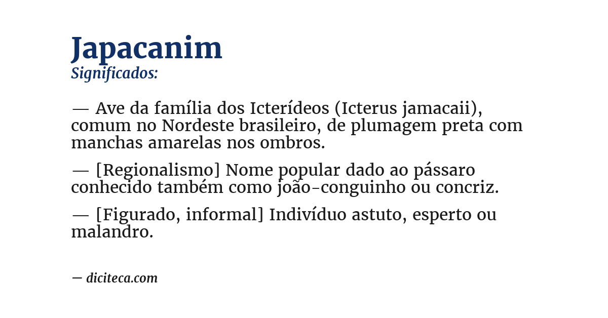 Significado de japacanim