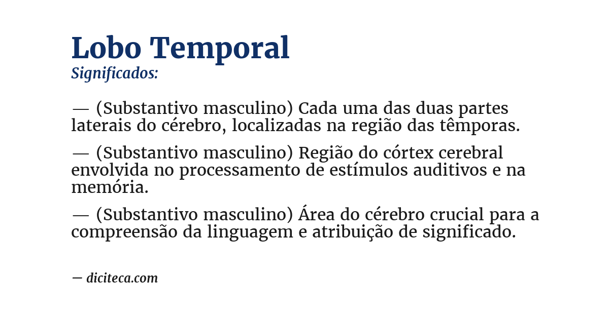 Significado de lobo temporal