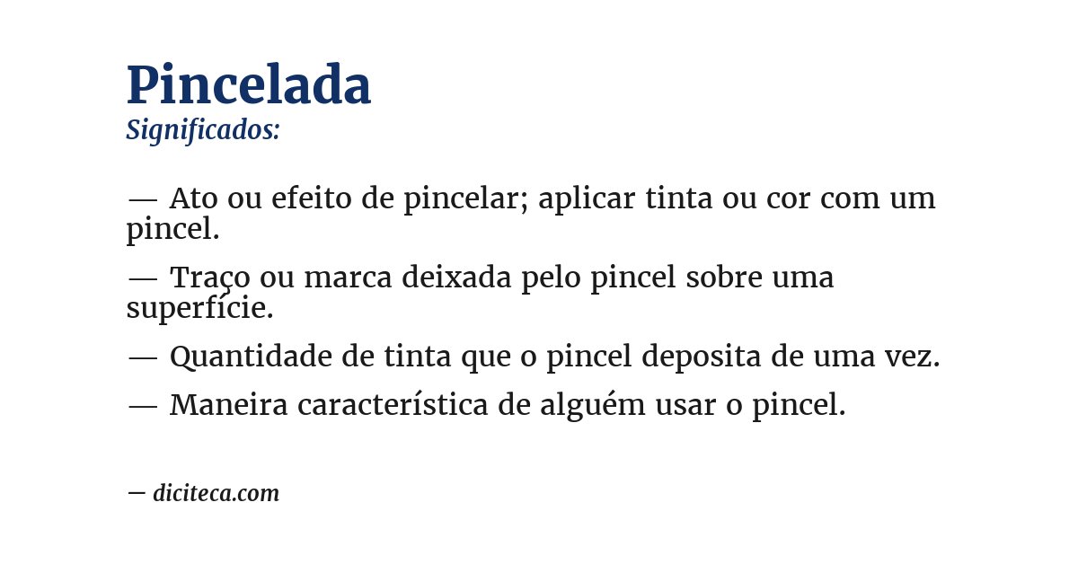 Significado de pincelada