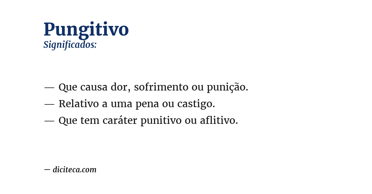 Significado de pungitivo