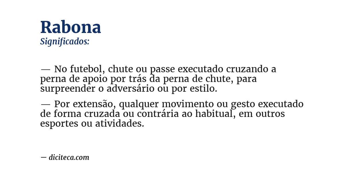 Significado de rabona