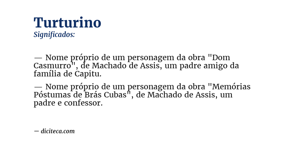 Significado de turturino