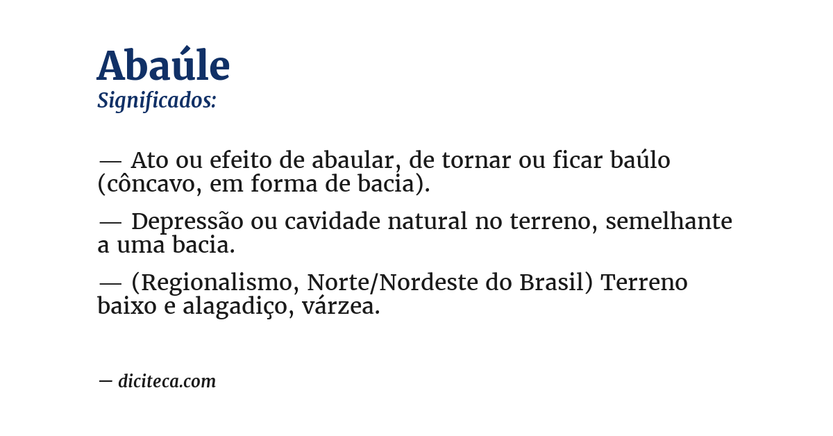 Significado de abaúle