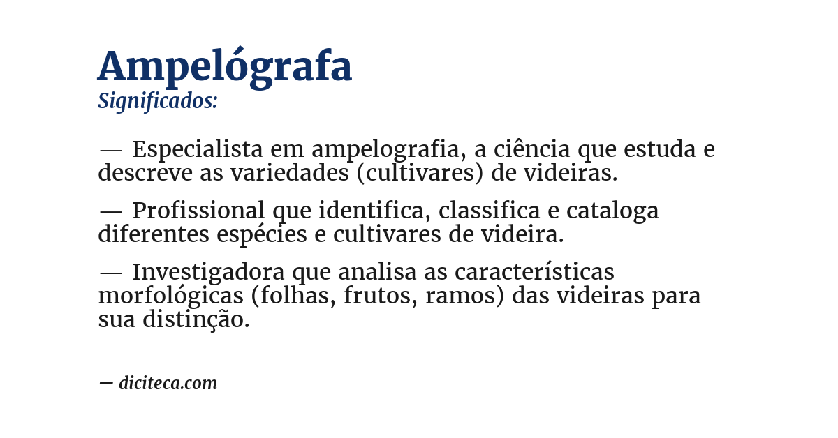 Significado de ampelógrafa
