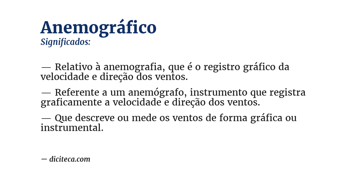 Significado de anemográfico