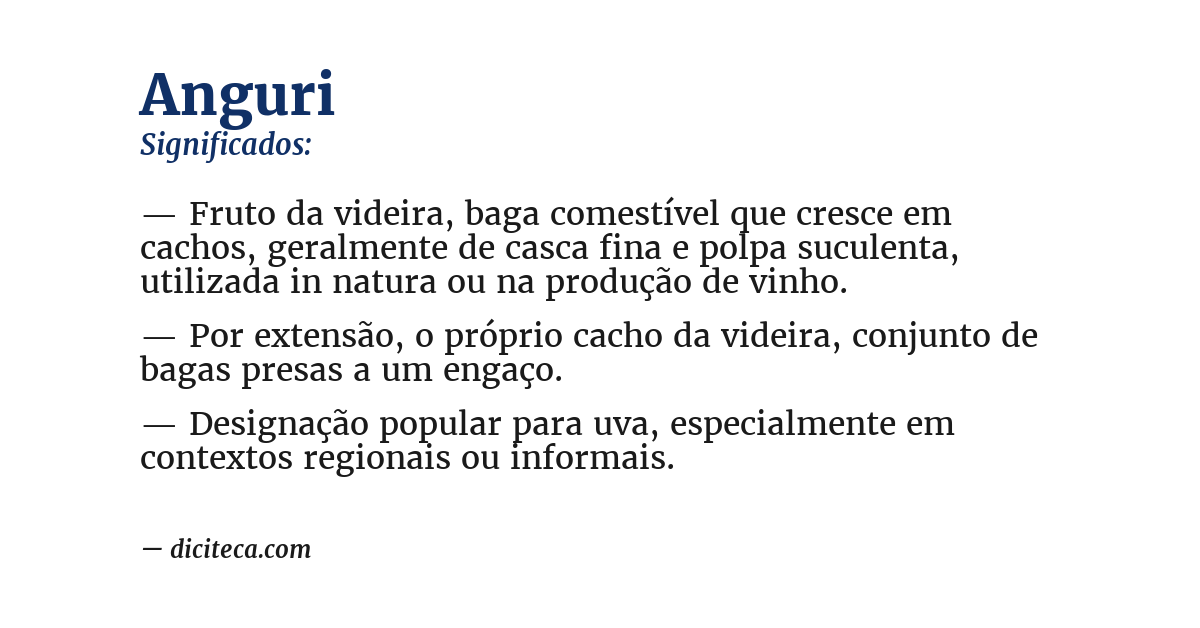 Significado de anguri