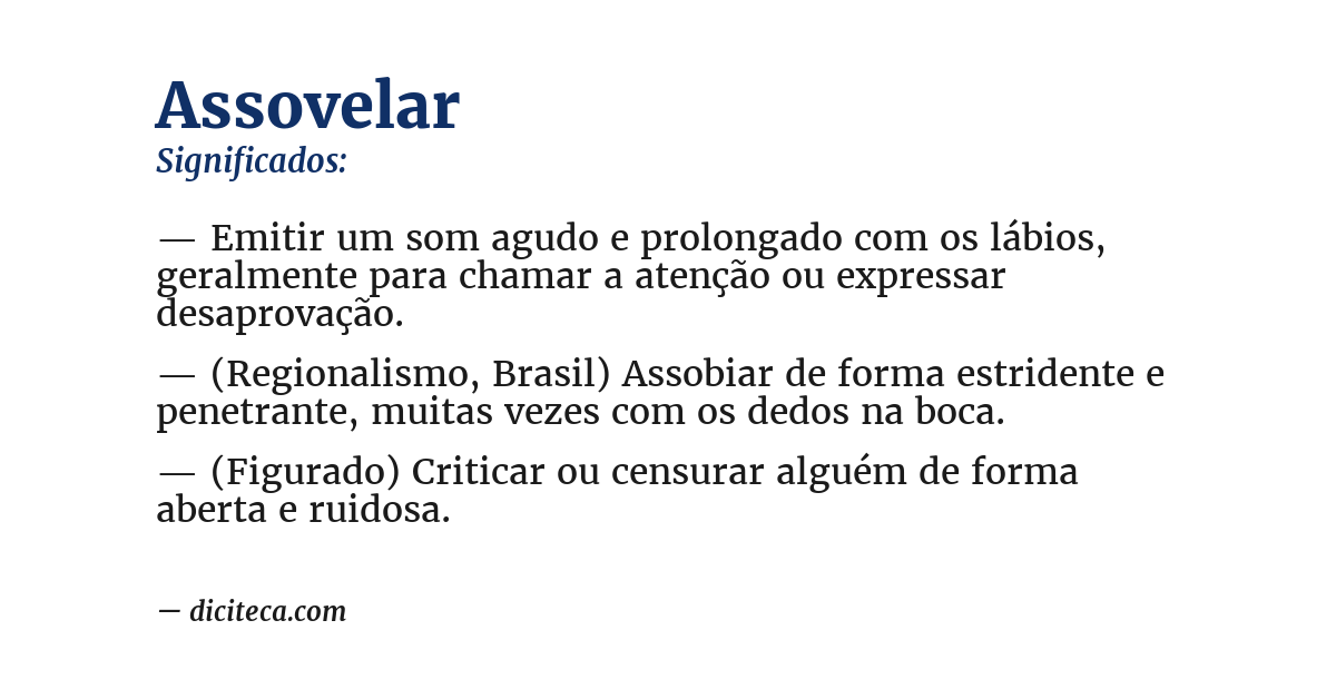 Significado de assovelar