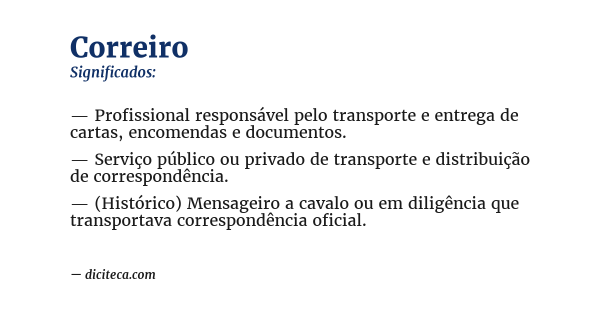 Significado de correiro