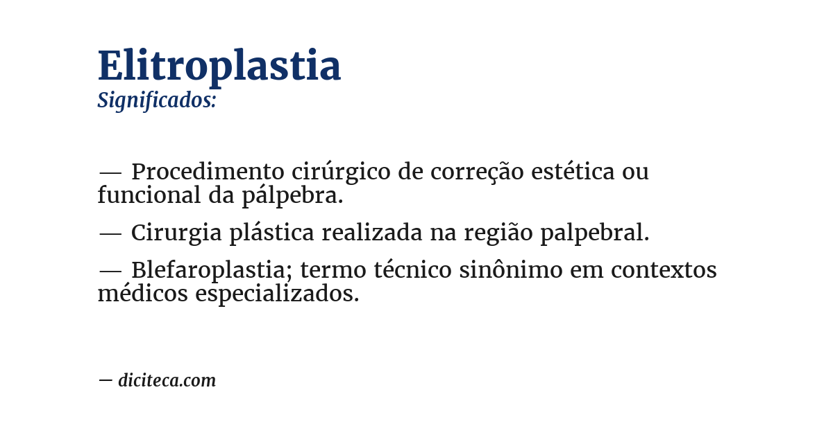Significado de elitroplastia