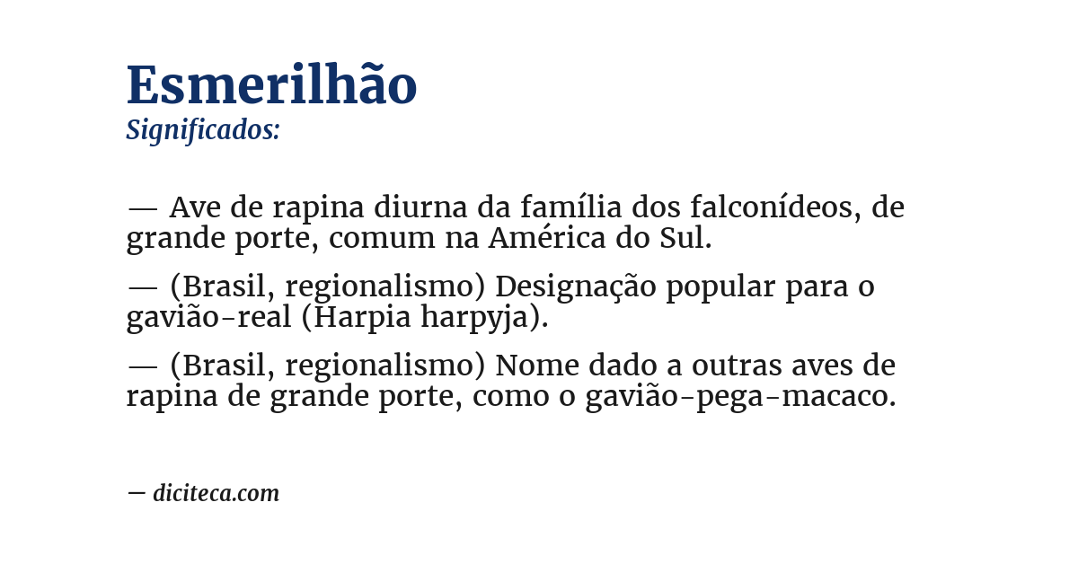 Significado de esmerilhão