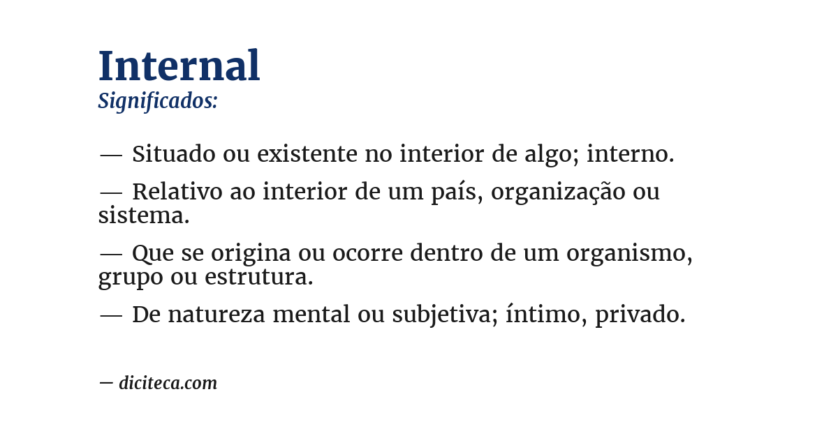 Significado de internal