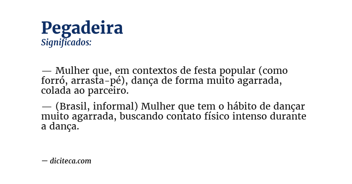 Significado de pegadeira