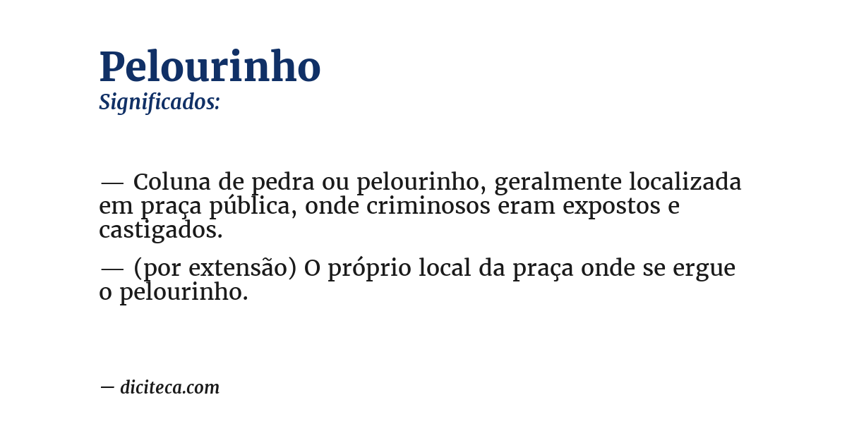 Significado de pelourinho