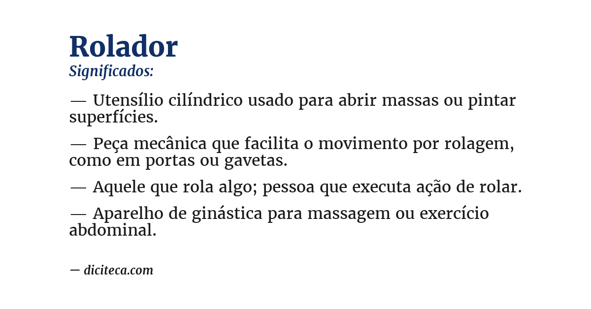 Significado de rolador