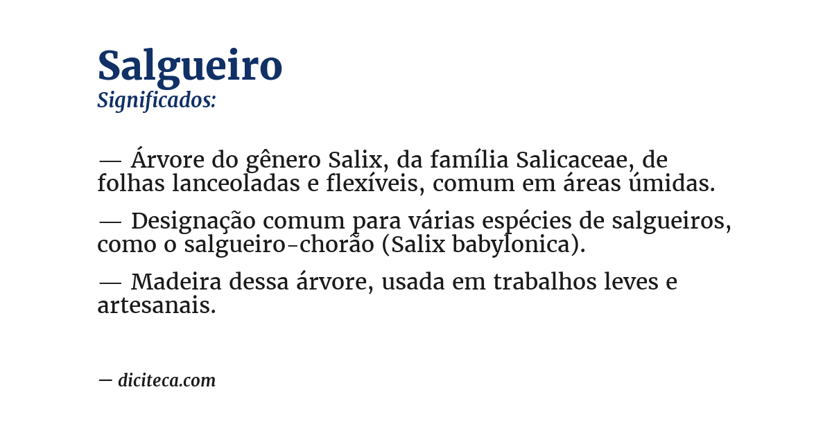 Significado de salgueiro