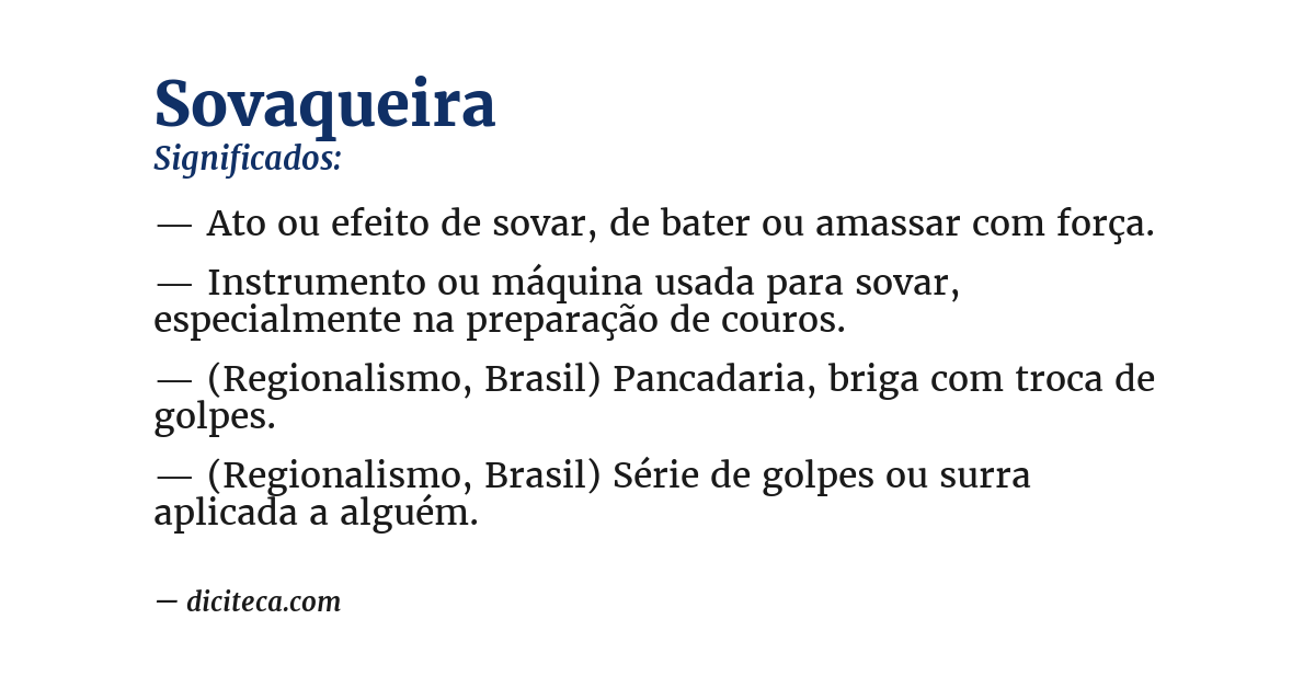 Significado de sovaqueira