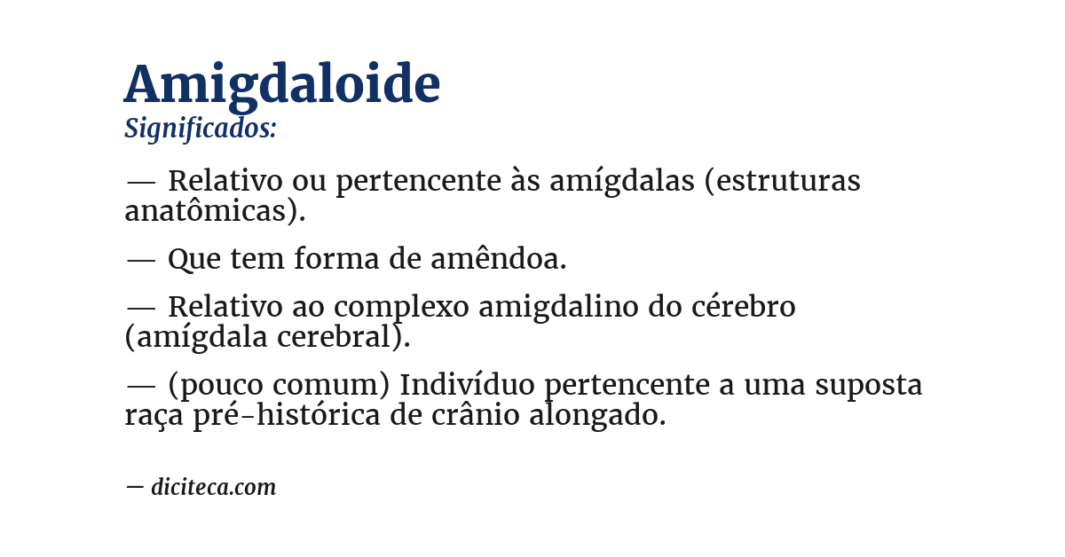 Significado de amigdaloide