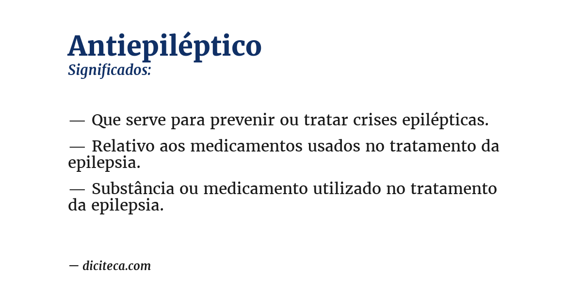 Significado de antiepiléptico