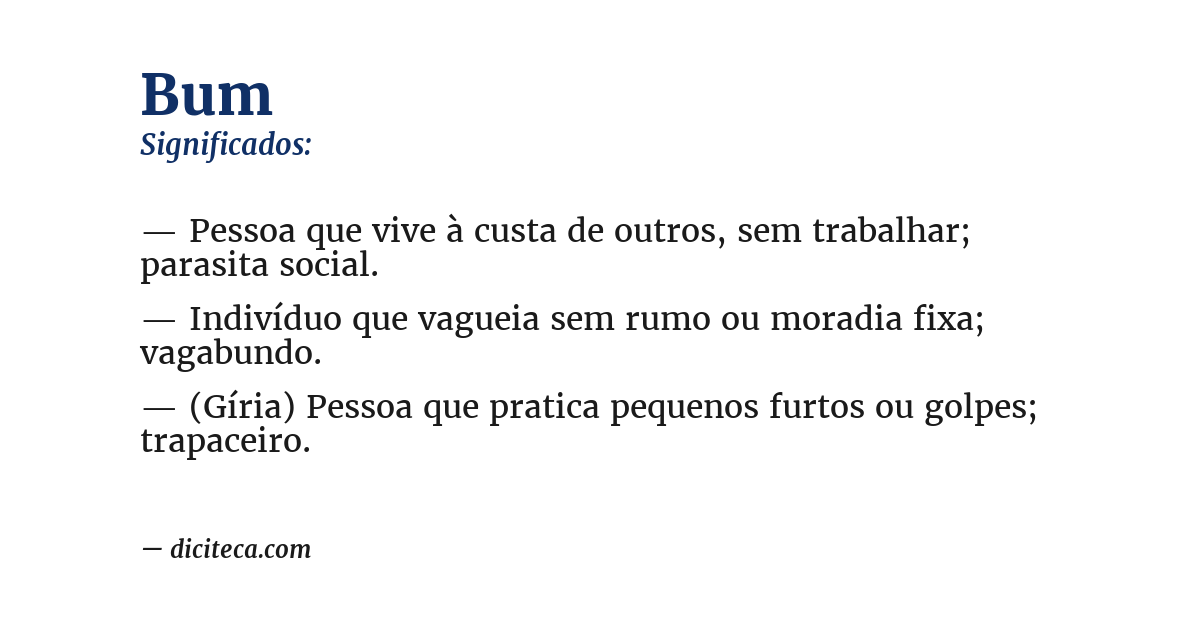 Significado de bum