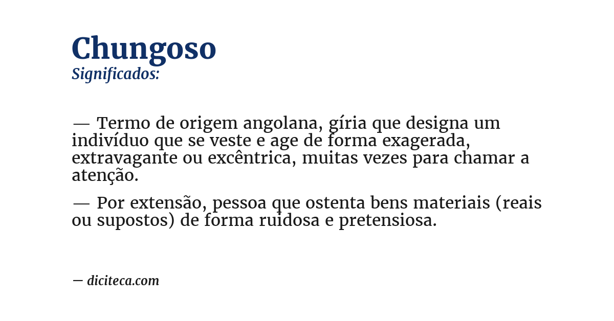 Significado de chungoso