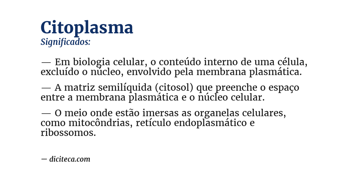 Significado de citoplasma