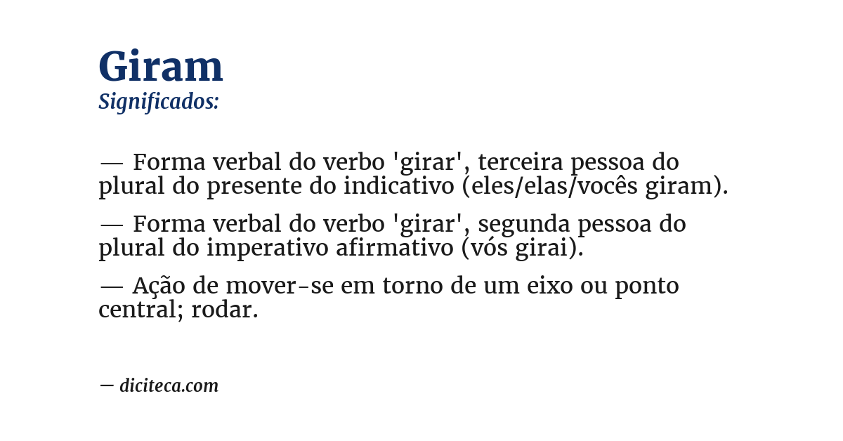 Significado de giram