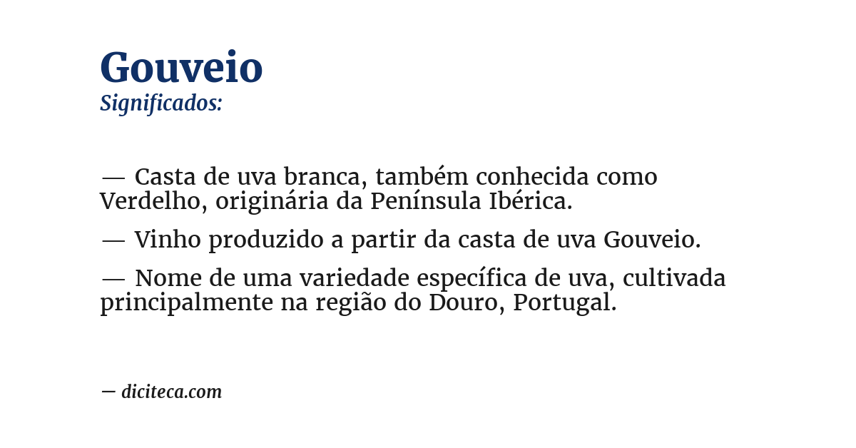 Significado de gouveio