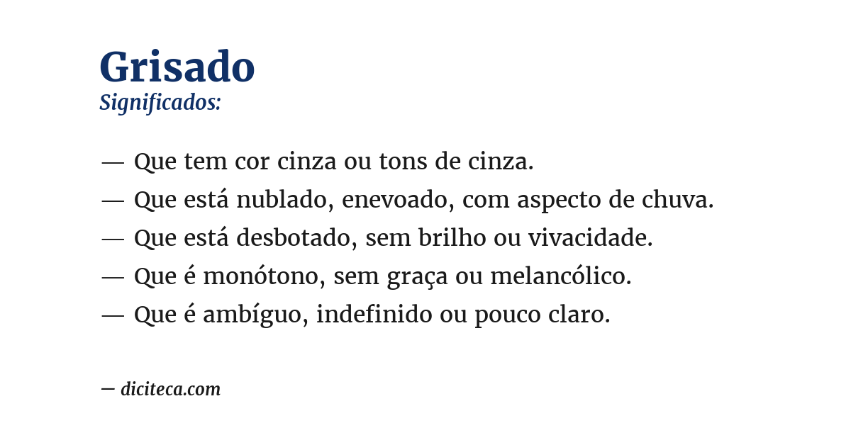 Significado de grisado