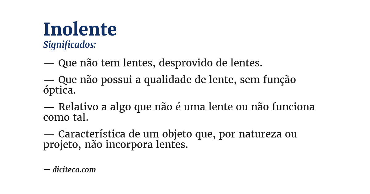 Significado de inolente
