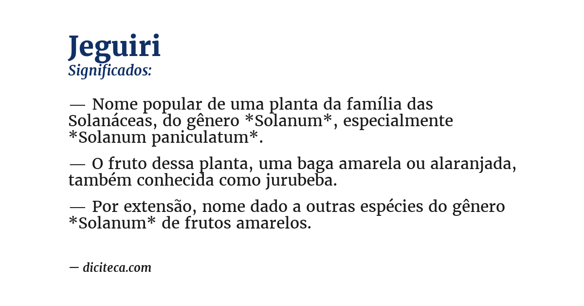 Significado de jeguiri